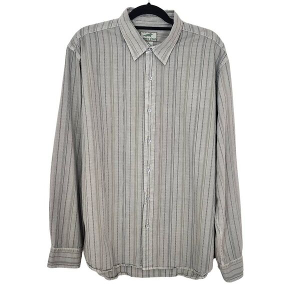 Horny Toad Long Sleeve Gray Button Down Shirt Size XL Horny Toad Gray Shirt - Picture 1 of 6